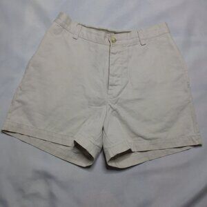 GAP womens SHORTS button-fly HIGH WAIST cream RELAXED off-white SIZE 6